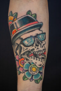 neo-traditional tattoo south st. Louis missouri ragtime tattoo on morganford