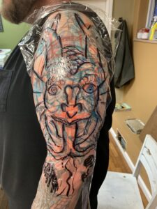 tattoo cover up in South St. Louis Missouri on morganford by Ragtime Tattoo