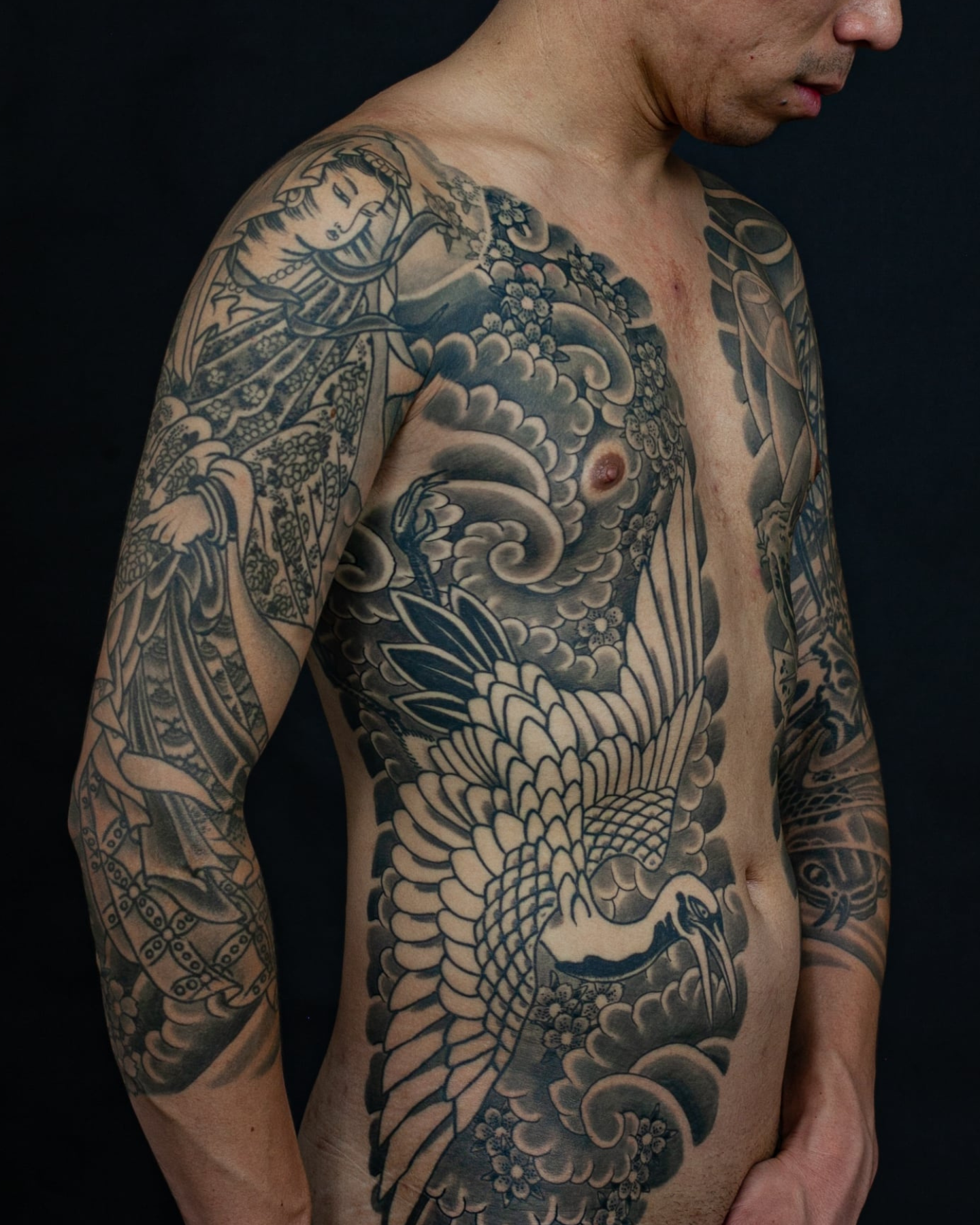 Custom black and grey tattoo at Ragtime Tattoo in South St. Louis, Missouri.
