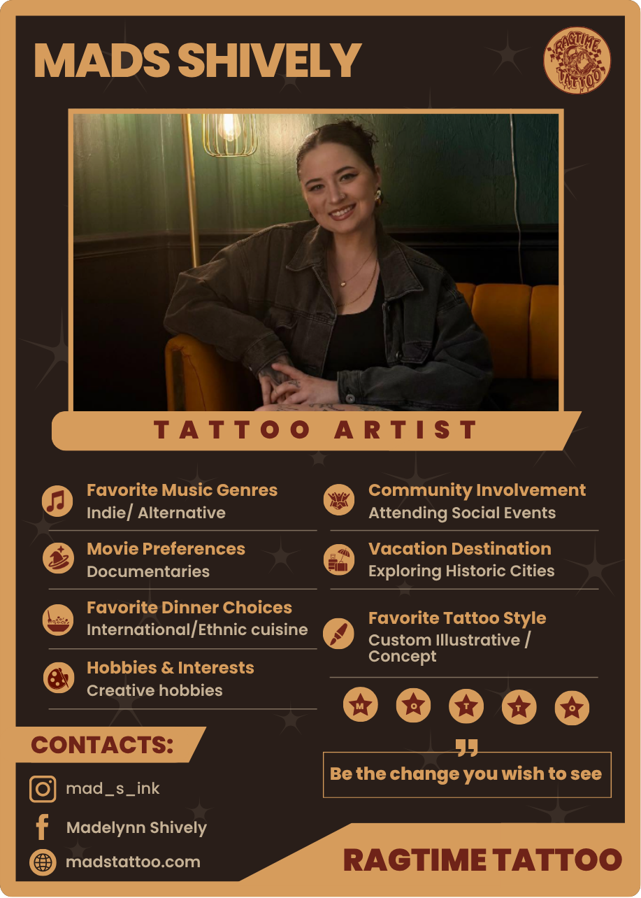 Artist Card- Mads Shively
