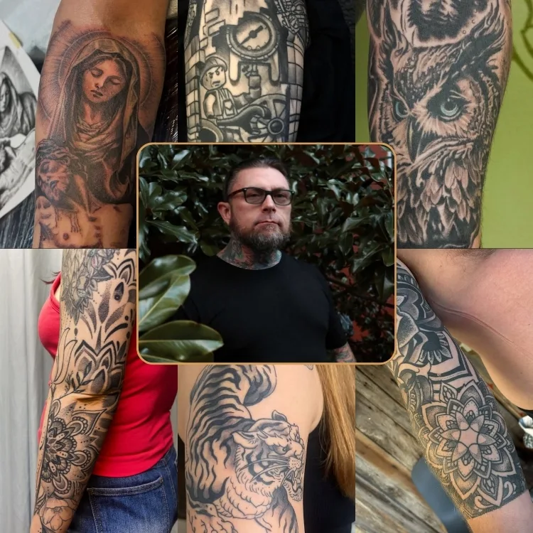Ryan Tattoo Collage