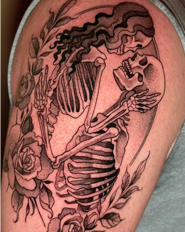 Couple Skeleton Tattoo