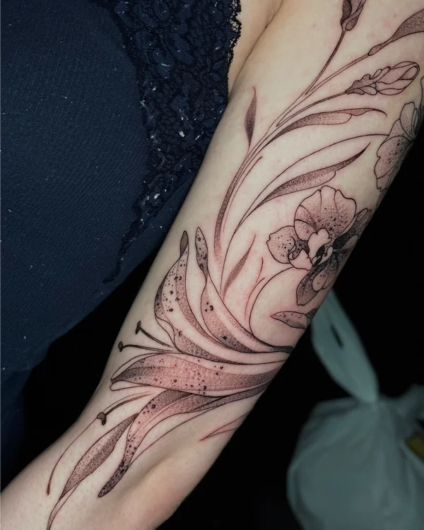 Delicate Flower Tattoo