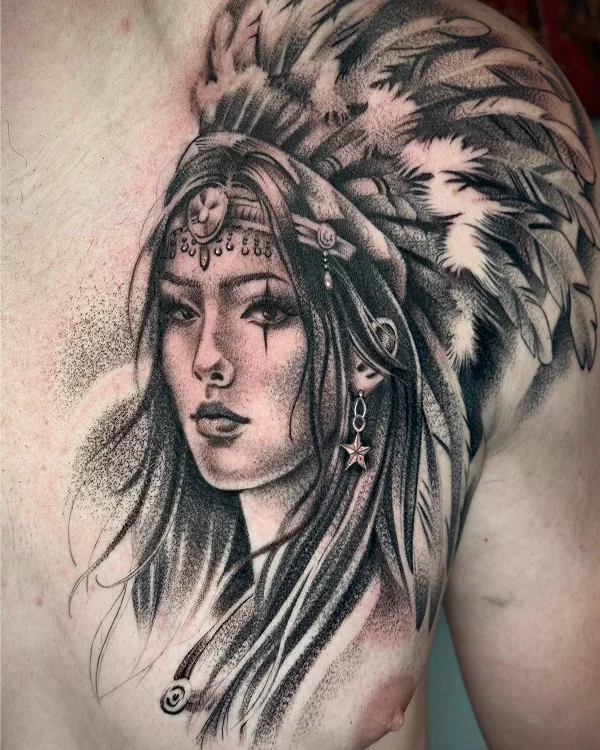 Old Female Tribe Portrait